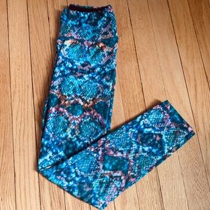 Snakeskin Print Leggings